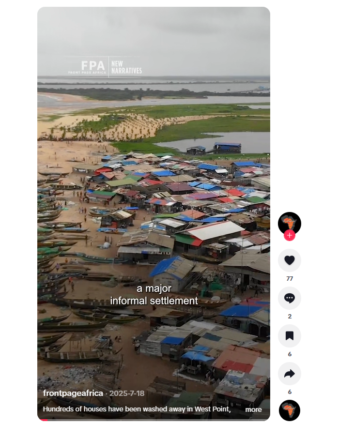 Coastal erosion TikTok thumbnail